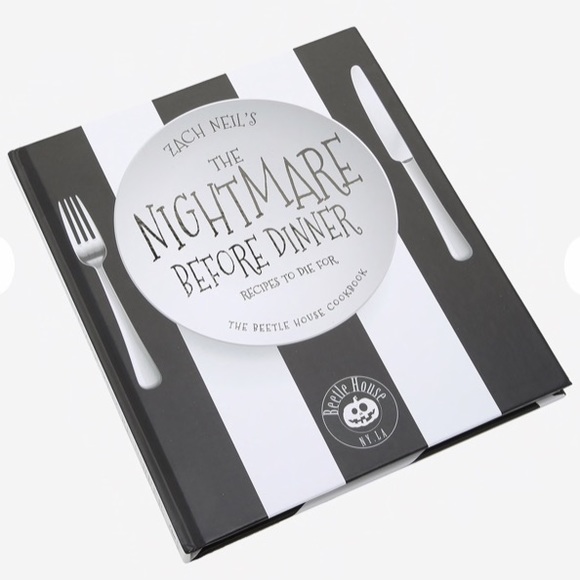 TIM BURTON THE NIGHTMARE BEFORE DINNER The Beetle House COOKBOOK by Zach Neil! - Picture 1 of 4